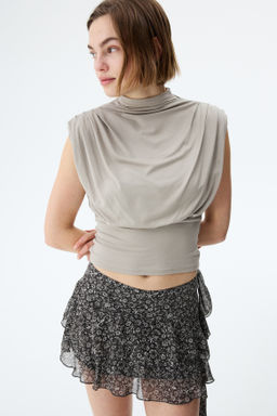 Falda escalonada con panel drapeado - H&m фото 3