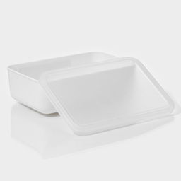 Контейнер для хранения с крышкой LaDom «Лёгкость», 3.74 л, 26×18×8 см, пластик, белый