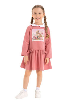 Платье из микро-вельвета дев. О66641