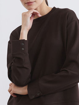 Bisiklet Yaka Kad?n Sweatshirt Tunik