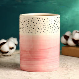 Ваза «Улла», 16×11 см, керамика, розовая