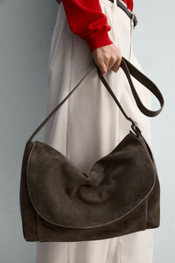 LIMITED EDITION LEATHER CROSSBODY BAG - Zara фото 2