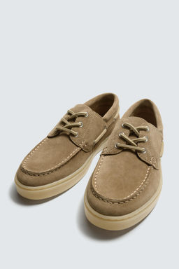 ZAPATO N?UTICO PIEL / Beige - Zara фото 5