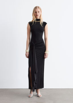 Vestido midi de frontal cruzado - H&m фото 3