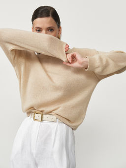 Джемпер кашемировый 1105 бежевый