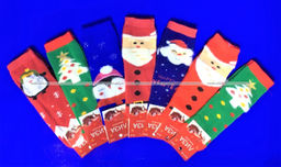 Цена за 10 пар.Лиза термоноски детские внутри махра Новогодние арт. 5330