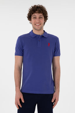 Erkek Slim Fit Polo Yaka Saks Basic Ti__rt Sepette S_rpriz _ndirim