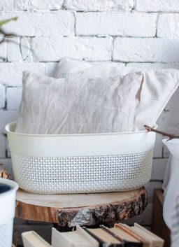 Корзина для хранения OSLO 12л молочный туман PT1352МЛ-14