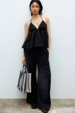 Cotton halterneck top - H&m фото 8