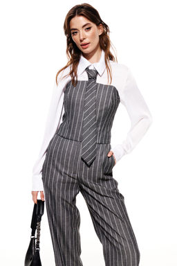 Костюм трехпредметный (блузка+брюки+галстук) - Elletto фото 16