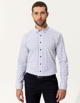 Mavi Slim Fit Uzun Kollu G_mlek