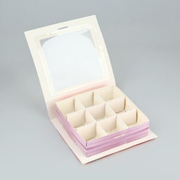 Цена за 5 шт. Коробка под 9 конфет с ячейками Самой прекрасной 14.5?13.5?3.5 см