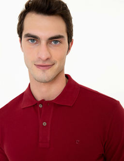 Bordo Slim Fit Basic Polo Yaka Ti__rt - Pierre cardin фото 2