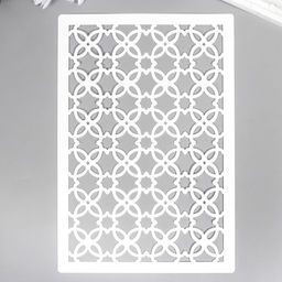 Пластиковый трафарет для творчества «Узорчик», шаблон, 24×16 см