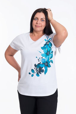 Футболка. М324175Па белый - Елена фото 5