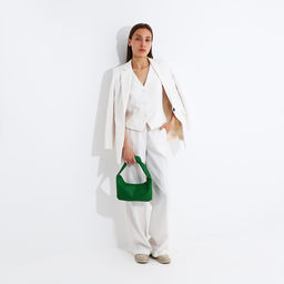 Сумка-багет на молнии, цвет зелёный - Simaland фото 7