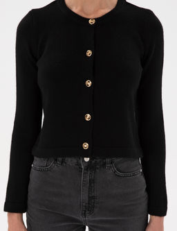 Siyah Crop Top Triko H_rka