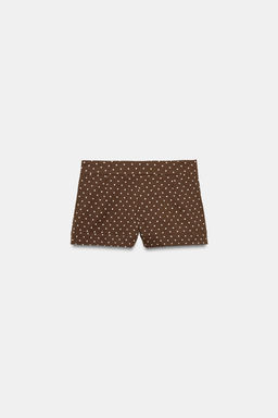 SHORTS MINI LUNARES / marron/blanco - Zara фото 4