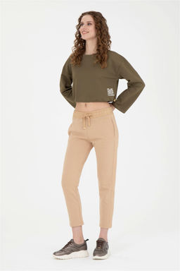 Женский свитшот цвета хаки - U.s. polo assn фото 4