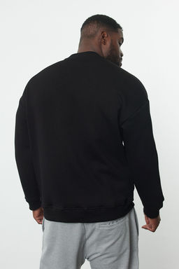 TRENDYOL MAN Kahverengi Buyuk Beden Oversize/Genis Kesim Ici Polar/S?cak Tutan Sweatshirt TMNAW24AO00025 - Trendyolmilla фото 15