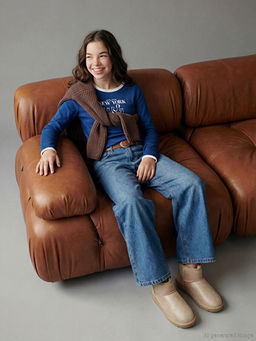 Wideleg K?z ?ocuk Jean Pantolon