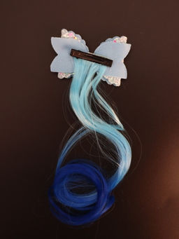 Заколка "Beautiful curl", blue (8.5*5.5 см, L=30 см)