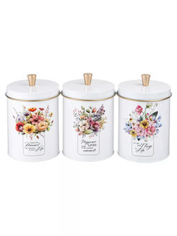 НАБОР AGNESS FLORAL MOOD 2В1 ХЛЕБНИЦА 34*20*18 СМ, БАНКА ДЛЯ СЫПУЧИХ 12*17,5 СМ 3 ШТ  фото 8