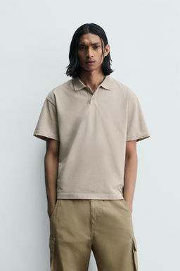 POLO RELAXED FIT LAVADO / Crudo - Zara фото 2