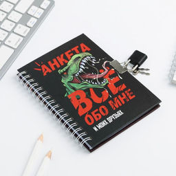 Анкета в твердой обложке на замочке ВСЕ ОБО МНЕ, А6 40 л - Artfox фото 14