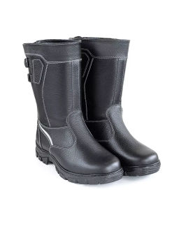 Сапоги мужские Витязь,черные,литая подошва