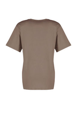 Vizon %100 Pamuk Oversize/Genis Kal?p V Yaka Orme T-Shirt TWOSS23TS00003