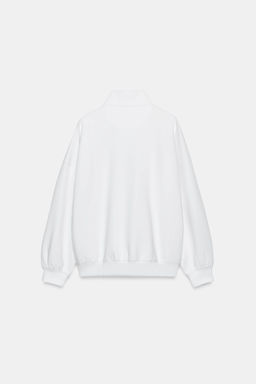 SUDADERA OVERSIZE CREMALLERA / Blanco - Zara фото 6