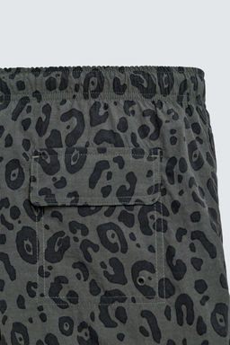 ANIMAL PRINT SHORT SWIMMING TRUNKS - Zara фото 4