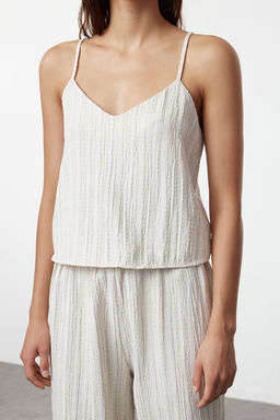 Trendyolmilla Siyah Baglama Detayl? Ip Ask?l? Dokuma Pijama Tak?m? THMSS24PT00402 фото 4