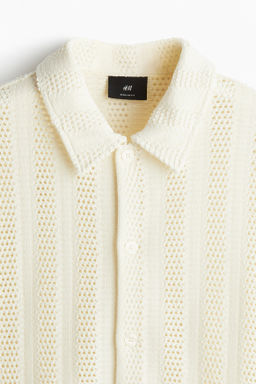 Camisa en punto jacquard Regular Fit - H&m фото 3