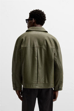 LEATHER EFFECT JACKET - Zara фото 12