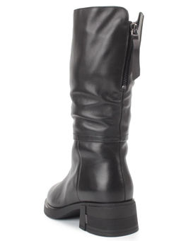 ZA4232M BLACK Сапоги зимние женские (натуральная кожа, натуральный мех)