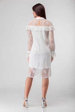 Платье ANELLI 684 белый  фото 5