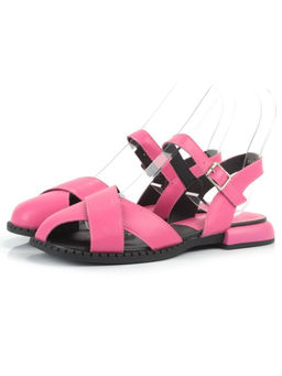 08-PEAG82-3 DK. PINK Босоножки женские (натуральная кожа)