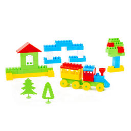 Конструктор Строитель (Макси-плюс, 350 элементов) (в мешке) - Полесье фото 6