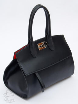 Сумка женская кожаная 1049M black Polina&Eiterou