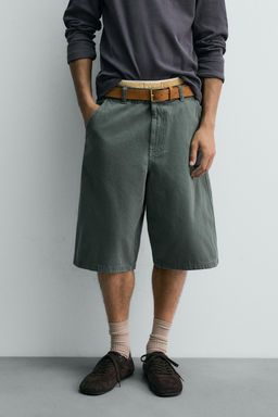 RELAXED FIT LIMITED EDITION BERMUDA SHORTS - Zara фото 17