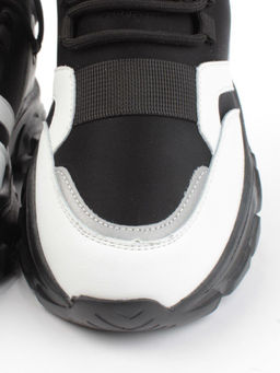 05-P96-1Z BLACK Кроссовки женские зимние (натуральная кожа, шерсть) - Фабричный китай фото 14