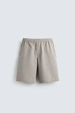BERMUDA CARGO RELAXED FIT TEXTURA / Negro - Zara фото 8