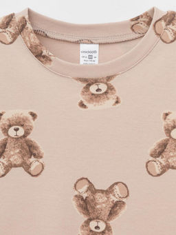 К 1552/нюдовый беж,милые мишки пижама дет - Crockid фото 5