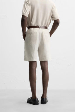 100% LINEN BERMUDA SHORTS - Zara фото 39