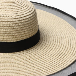 Шляпа женская MINAKU с сеткой, бежевая, размер 58