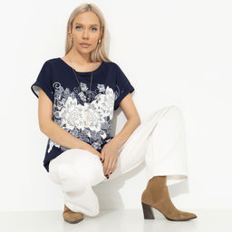 Футболка свободной посадки, Жду чудо (floral print) - Charutti фото 6