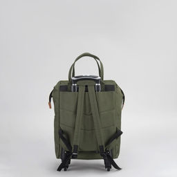 Сумка-рюкзак 2 в 1 на колёсах 18, отдел на молнии, наружный карман, цвет зелёный - Simaland фото 3