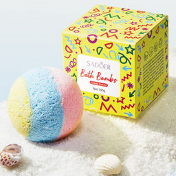 SADOER Бомбочка для ванны ароматическая с лимоном, 100гр